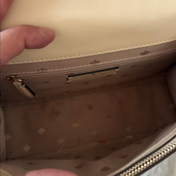 Kate Spade Ivory Croc-Embossed Satchel/Crossbody New - Picture 4 of 7